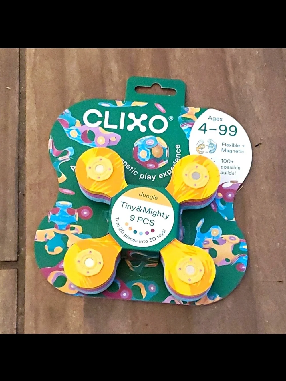 Clixo Tiny & Mighty Jungle 9-Piece Magnetic Toy Set